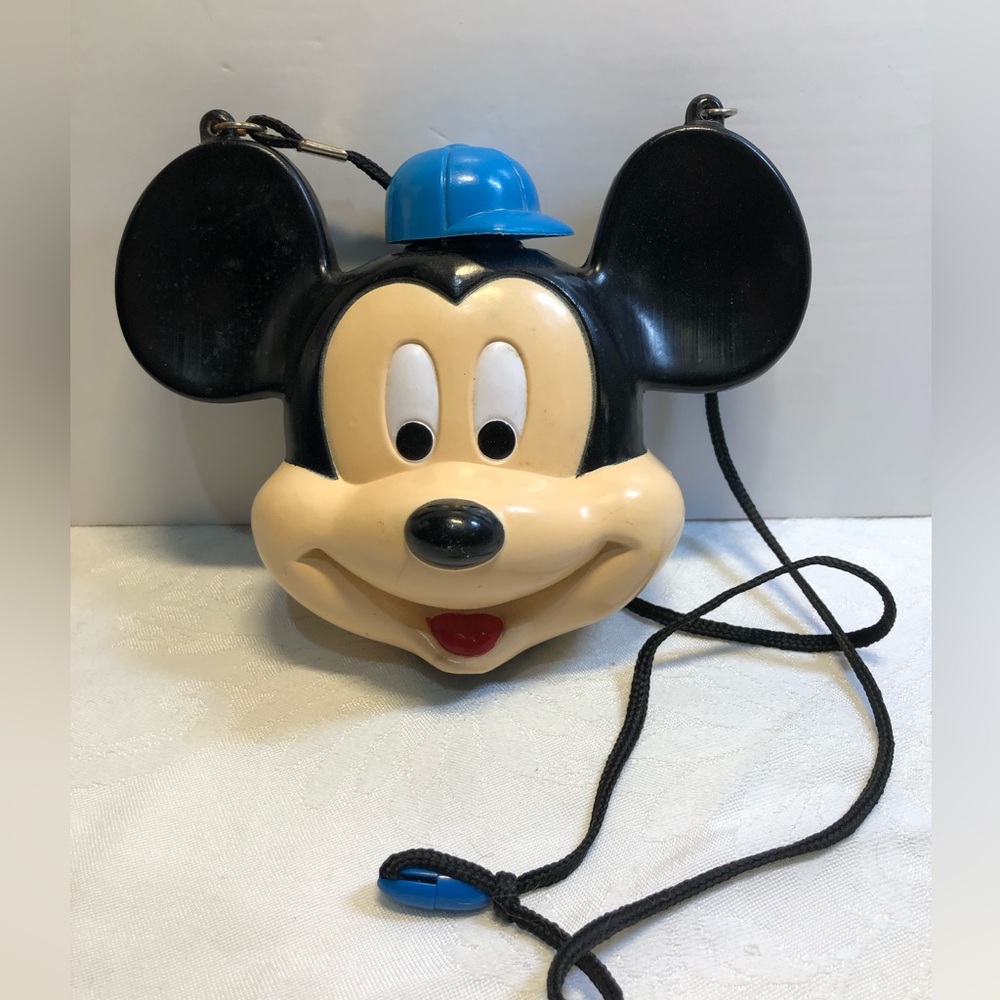 Vintage WALT DISNEY Mickey Mouse Canteen  Water Bottle MONOGRAM PRODUCTS